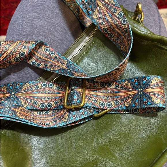 Olive Green Crossbody Bag - Picture 3 of 5